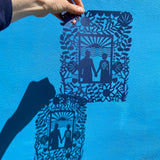 Bespoke 1st Wedding Paper Cut