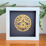 Framed 50th Anniversary Paper Cut