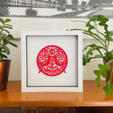 Ruby Anniversary Paper Cut