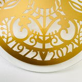 Golden Anniversary Glass Hanging Ornament