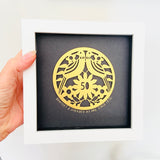 Framed 50th Anniversary Paper Cut