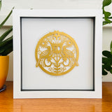 Personalised Golden Wedding Paper Cut