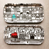Hillside and The Sea melamine trays