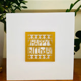 Happy Birthday Paper Cut Card