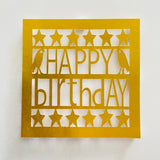 Happy Birthday Paper Cut Card