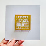 Happy Birthday Paper Cut Card