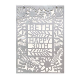 30th Birthday Personalised Paper Cut