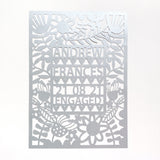 Personalised Engagement Paper Cut