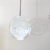25th Anniversary Glass Hanging Decoration