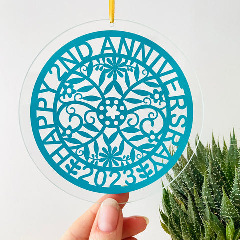 2nd Anniversary Sun Catcher