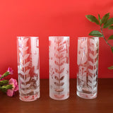 Etched Glass Bud Vase