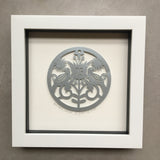 Personalised Silver Anniversary Framed Paper Cut