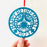 Retirement Glass Sun Catcher