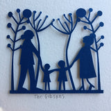 Family Mini Paper Cut