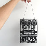 Hugs Paper Cut Artwork