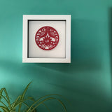 Ruby Anniversary Framed Paper Cut