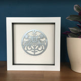 Personalised Silver Anniversary Framed Paper Cut