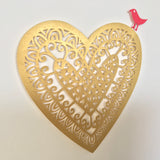 Personalised Gold Heart