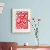 40th Ruby Wedding Paper Cut