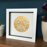 Framed Golden Anniversary Paper Cut