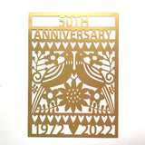 50th Golden Anniversary Paper Cut