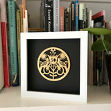 Framed 50th Anniversary Paper Cut