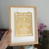 50th Golden Wedding Paper Cut