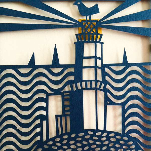 Lighthouse Paper Cut – www.carolinerees.co.uk
