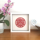 Personalised Ruby Anniversary Paper Cut