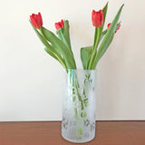 Contemporary Hand Decorated Glass Vase