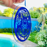 45th Sapphire Wedding Anniversary Gift Sun Catcher