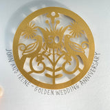 Mini Framed Golden Paper Cut