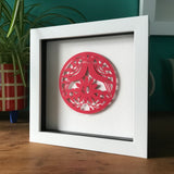 Ruby Anniversary Framed Paper Cut