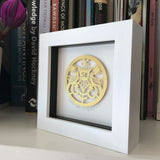Mini Framed Golden Paper Cut
