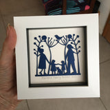 Family Mini Paper Cut