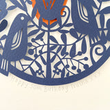 Winter Birds Paper Cut