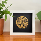 Framed Golden Anniversary Paper Cut