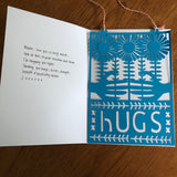 Hugs Paper Cut Artwork