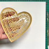 Personalised Gold Heart